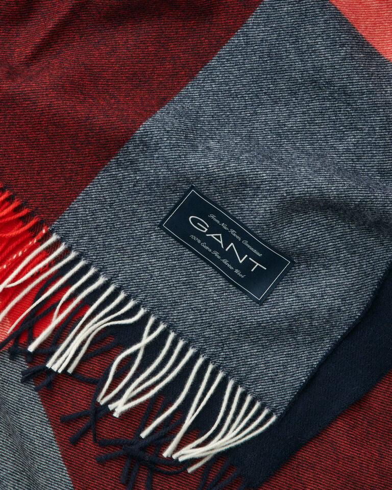 Gant Colcha De Lana Merino Extrafina A Cuadros