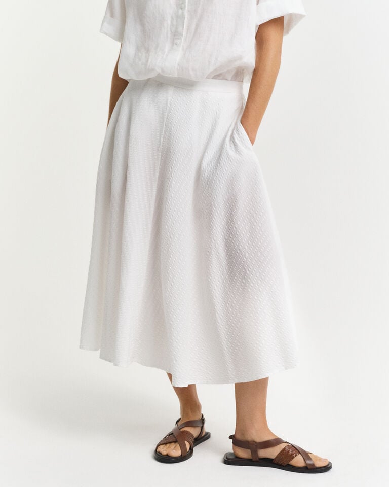 Gant Falda De Sirsaca A Rayas En El Mismo Tono