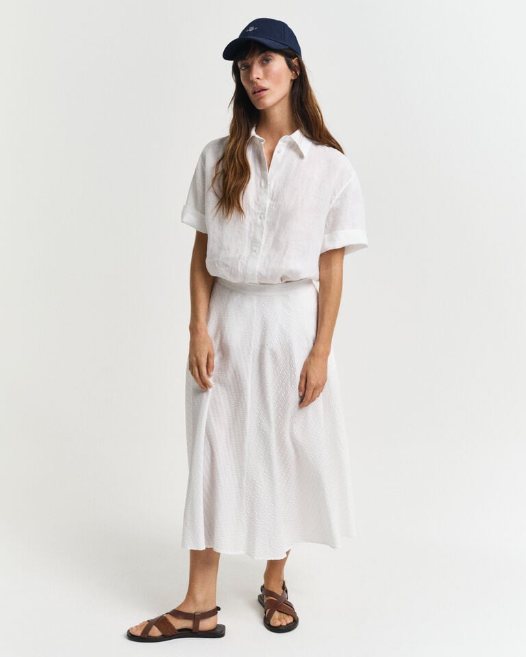 Gant Falda de sirsaca a rayas en el mismo tono