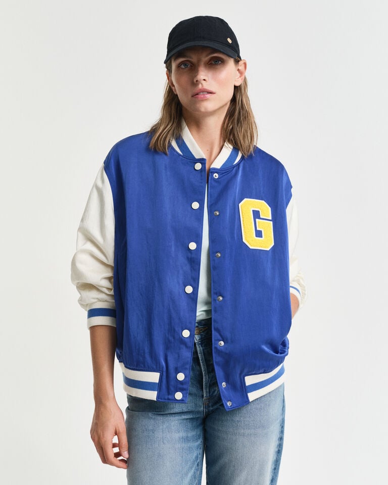 Gant GANT Varsity Jacket de satén con insignia G