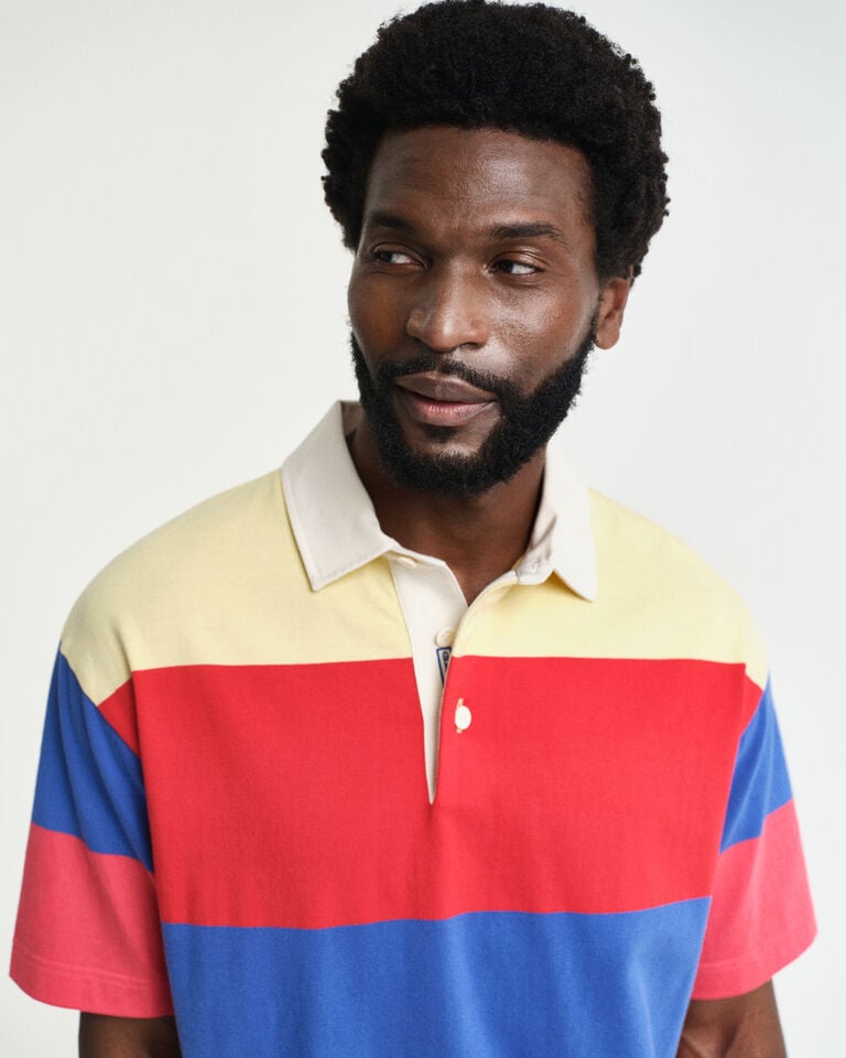 Gant Heavy Rugger De Manga Corta A Rayas