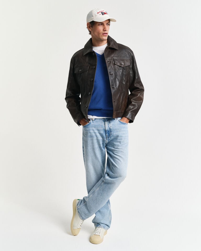 Gant Jersey Clásico De Algodón Con Cuello De Pico