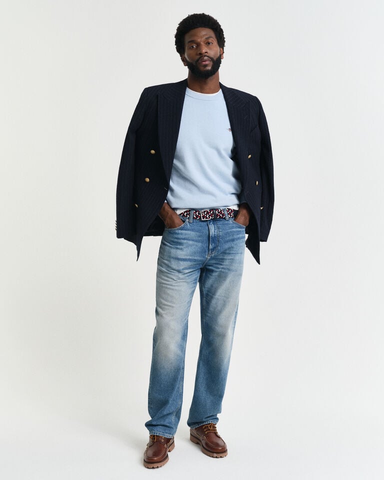 Gant Jersey Clásico De Algodón Con Cuello Redondo