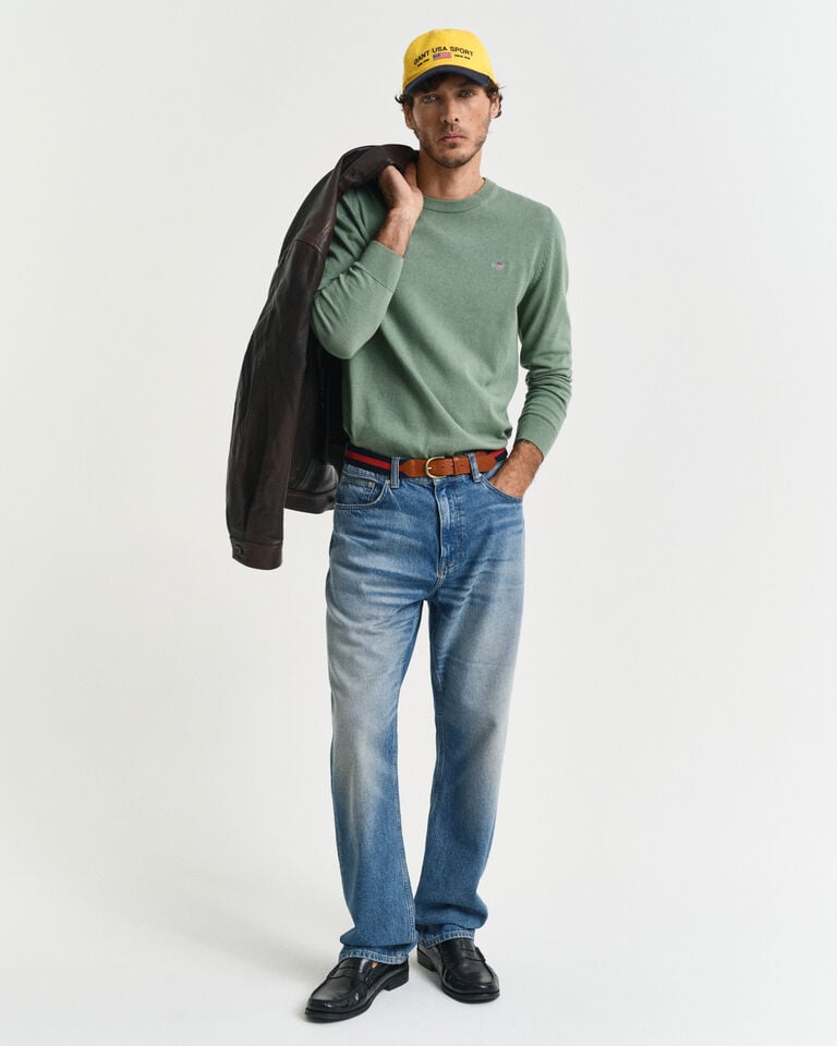 Gant Jersey Clásico De Algodón Con Cuello Redondo