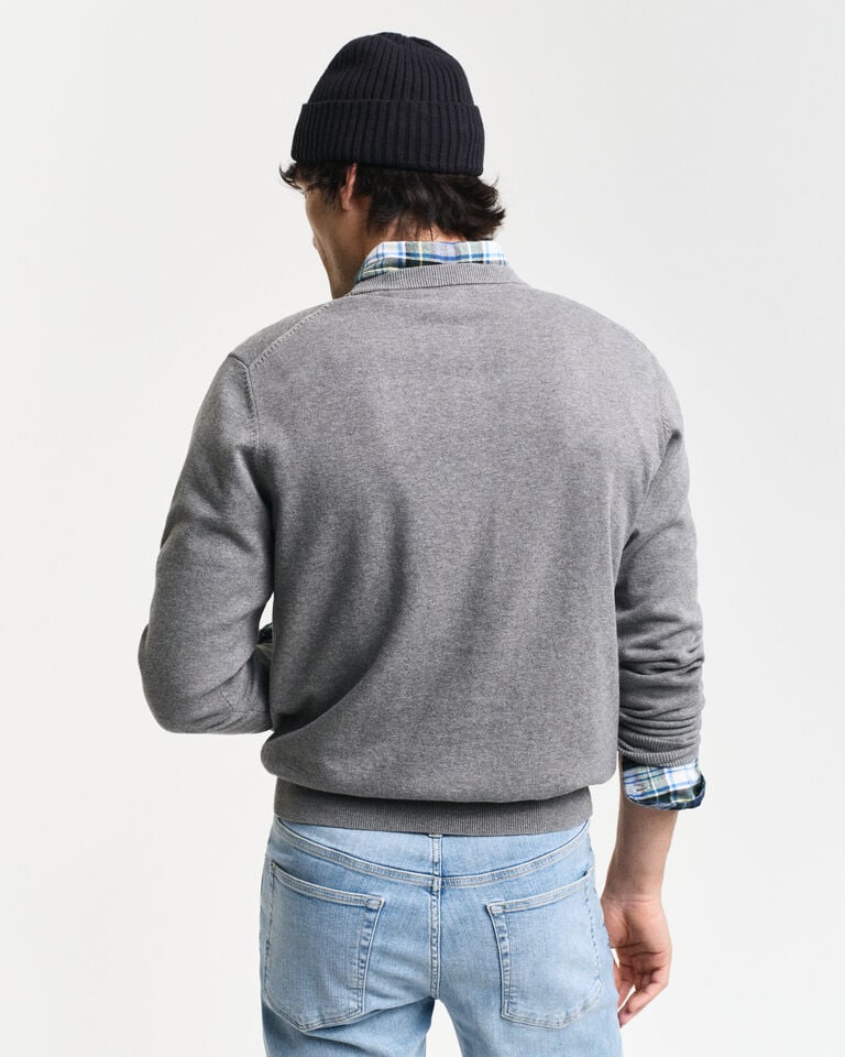 Gant Jersey Clásico De Algodón Con Cuello Redondo