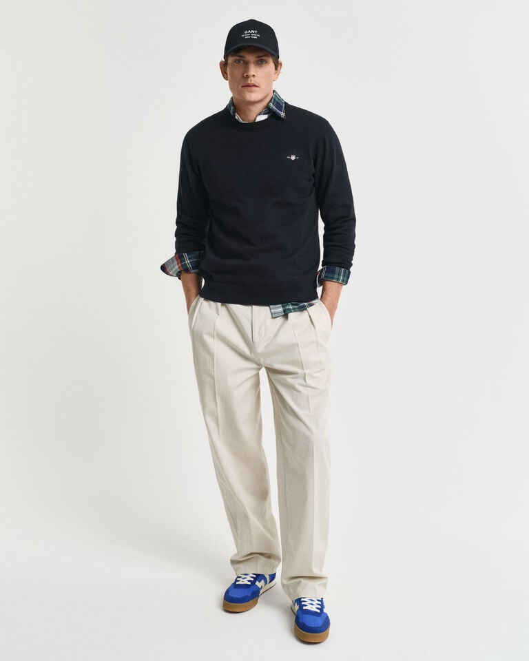 Gant Jersey Clásico De Algodón Con Cuello Redondo