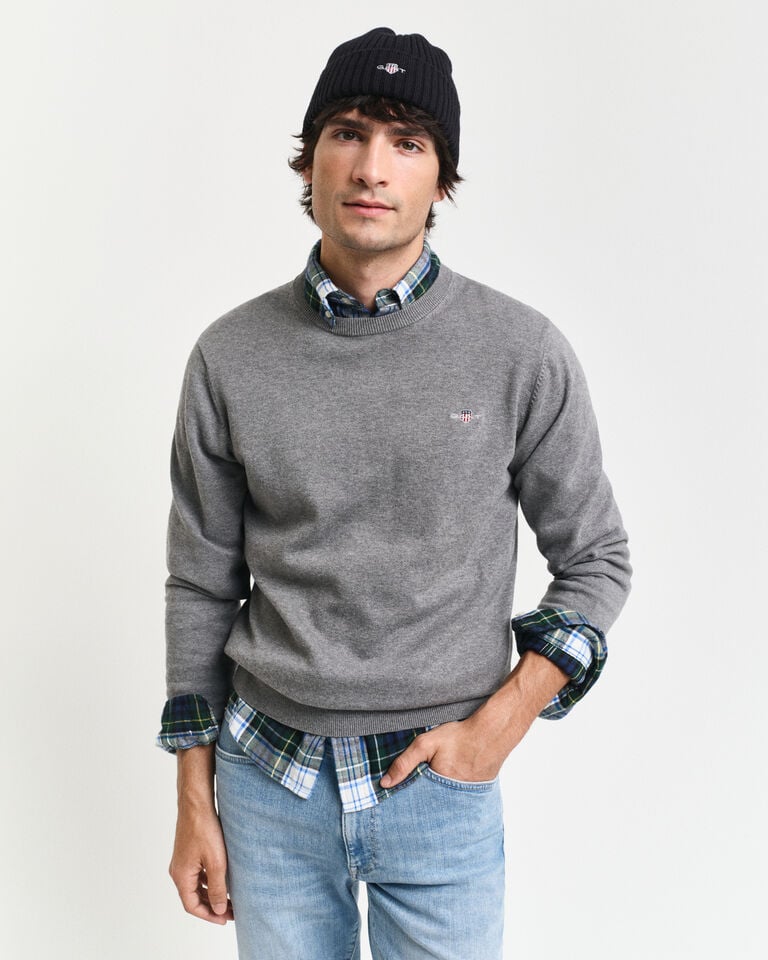 Gant Jersey clásico de algodón con cuello redondo