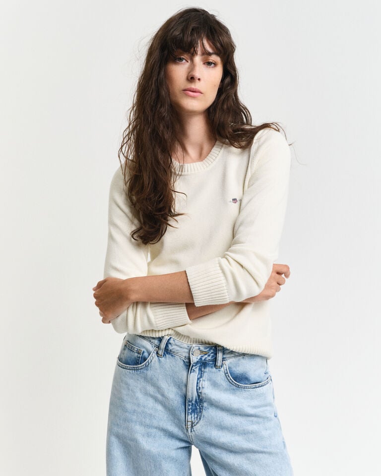 Gant Jersey clásico de algodón con cuello redondo