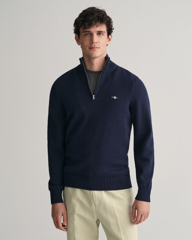 Gant Jersey de algodón con media cremallera Casual