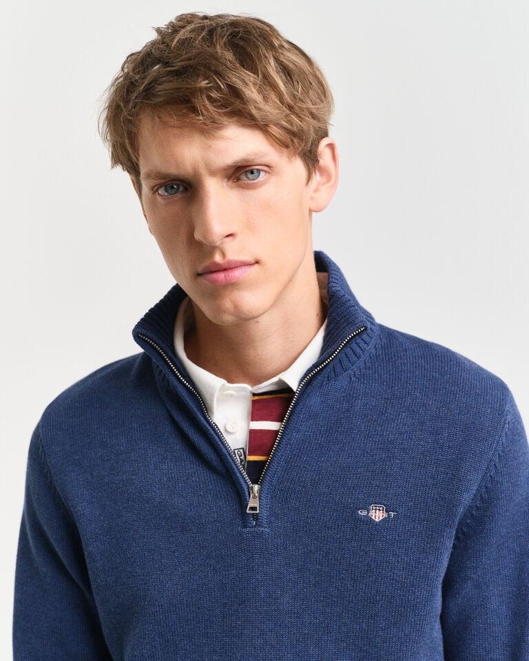 Gant Jersey De Algodón Con Media Cremallera Casual