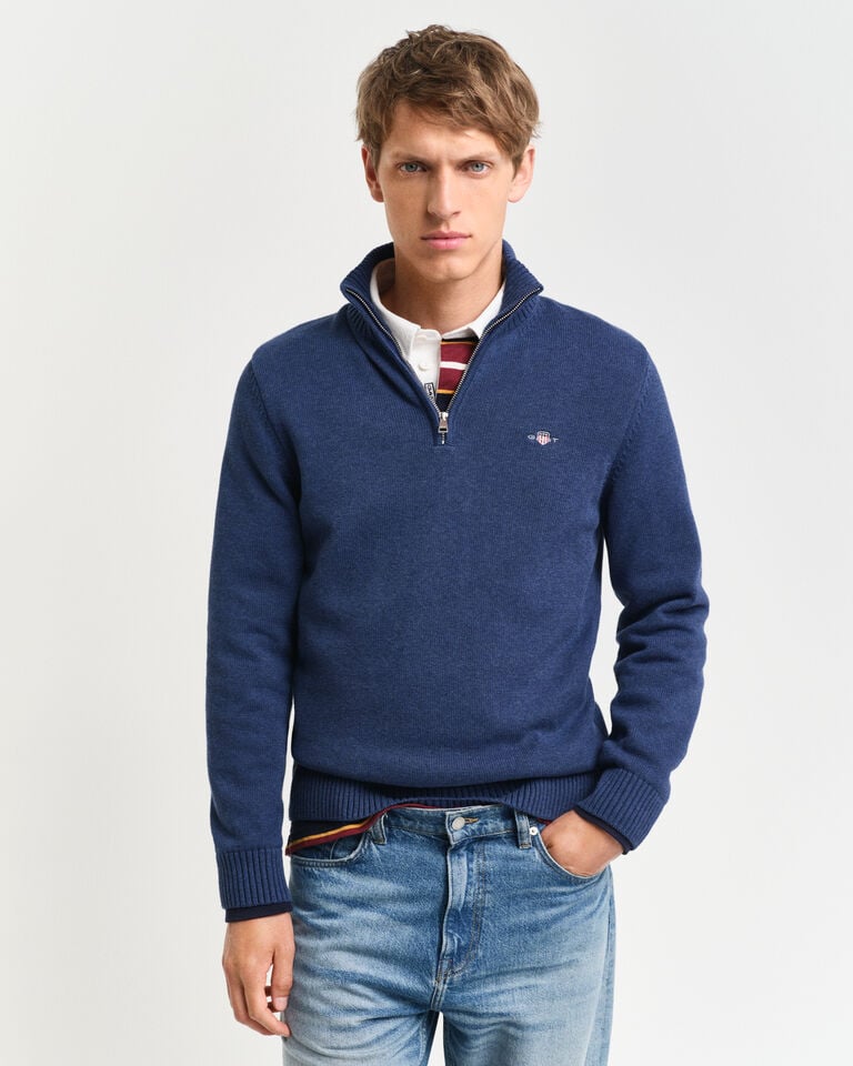 Gant Jersey de algodón con media cremallera Casual