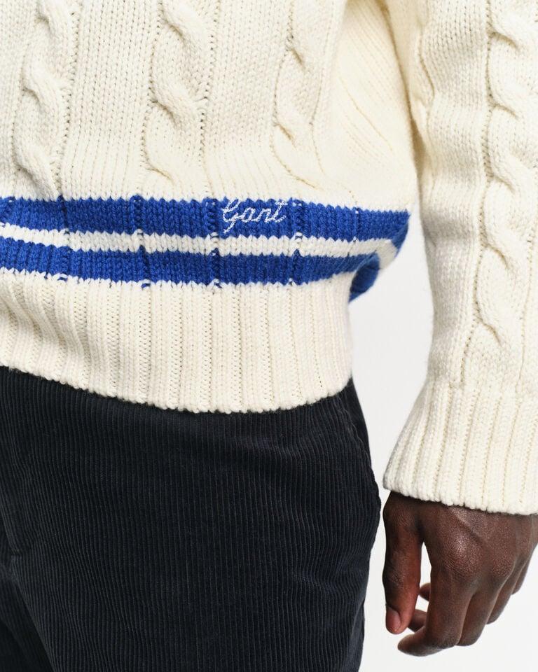 Gant Jersey De Cuello De Pico En Punto De Ochos