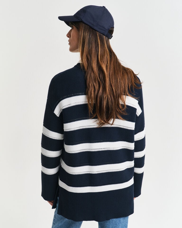 Gant Jersey De Cuello Redondo A Rayas Con Textura