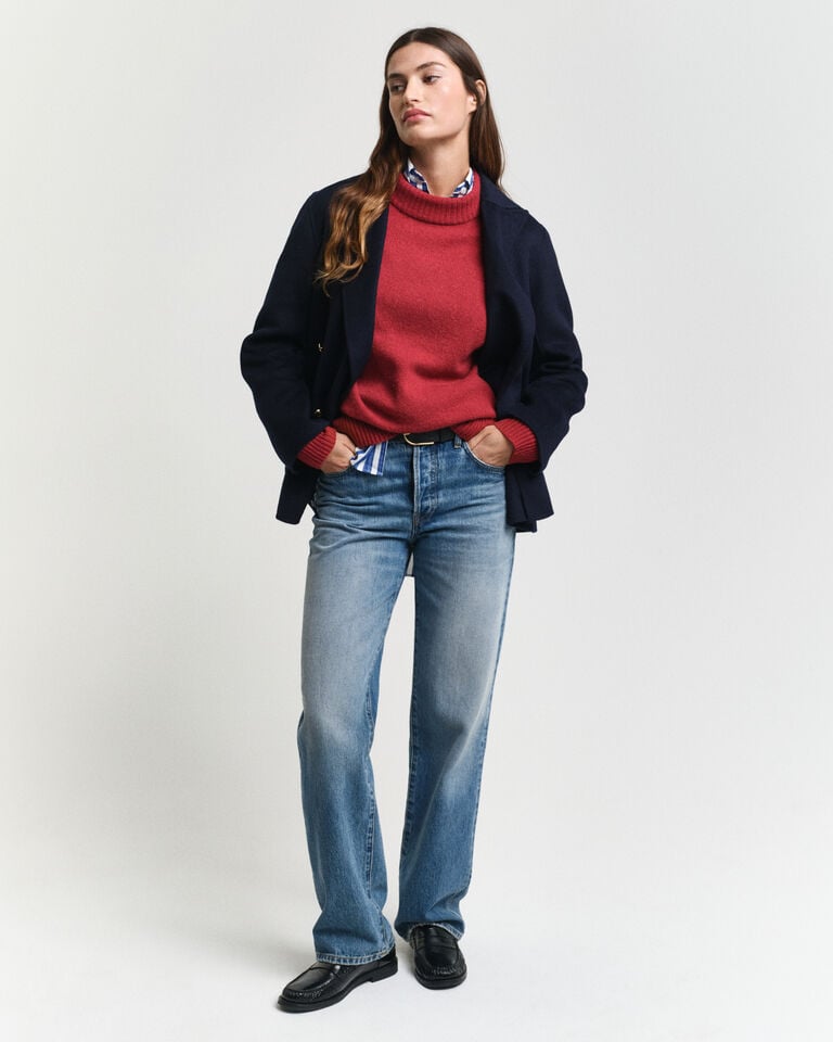 Gant Jersey De Mezcla De Lana Con Cuello Alto