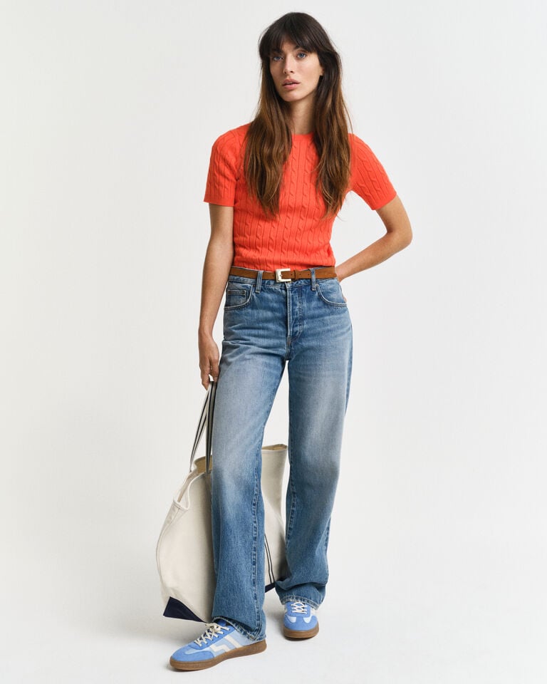 Gant Jersey De Punto De Ochos En Algodón Elástico