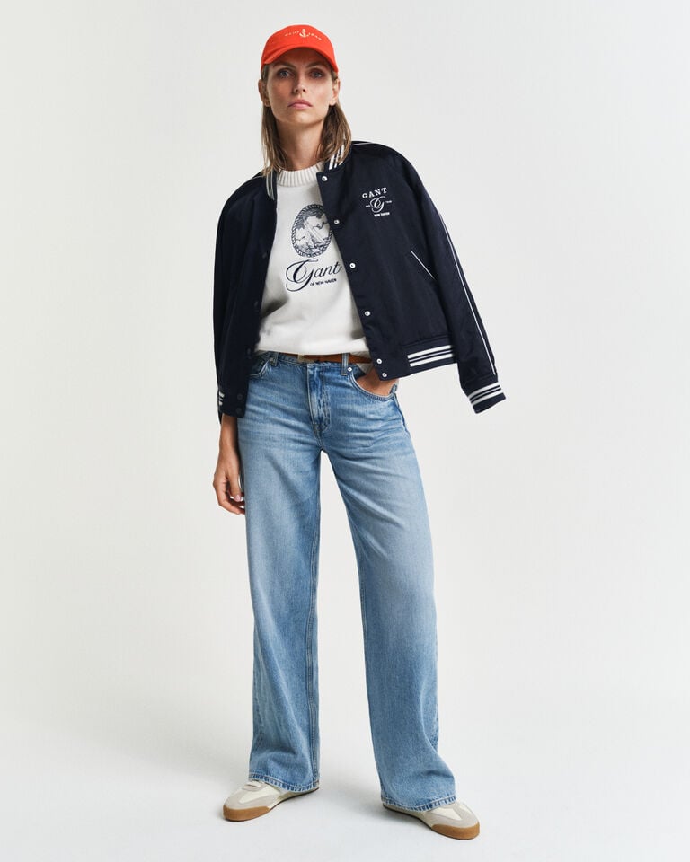 Gant Jersey Graphic De Algodón Con Cuello Redondo