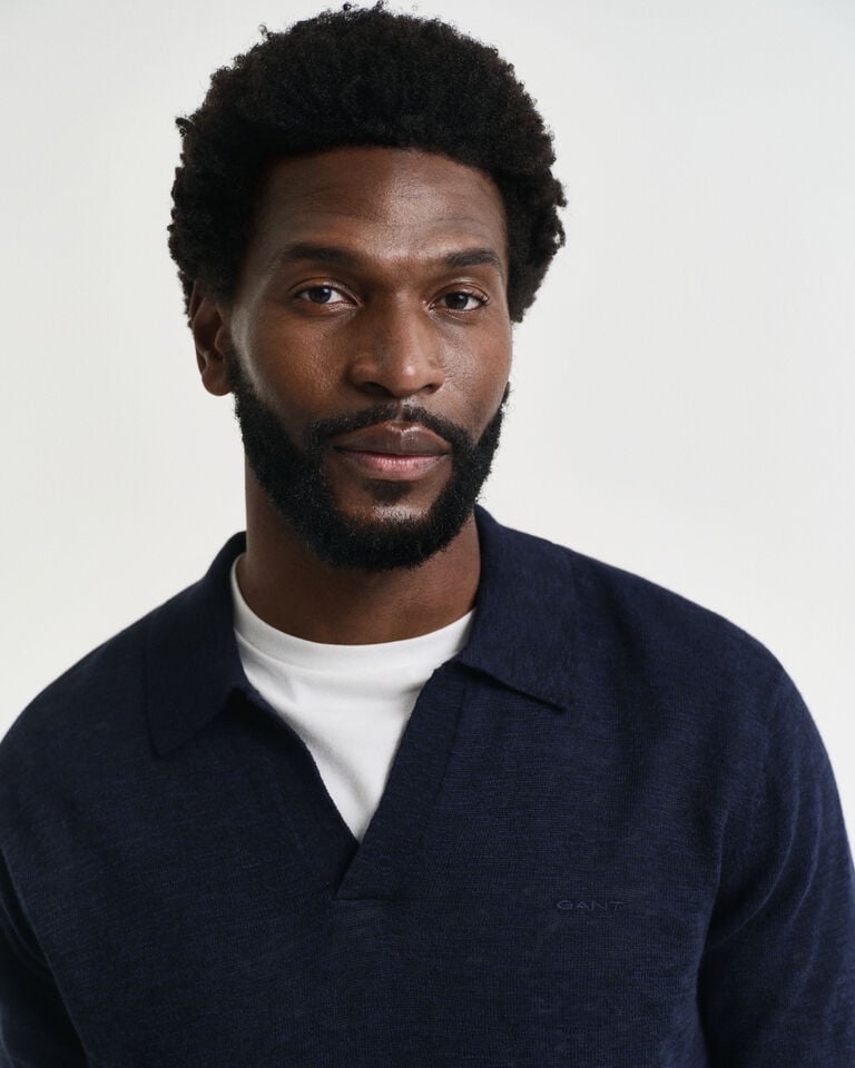 Gant Jersey Tipo Polo En Mezcla De Lino