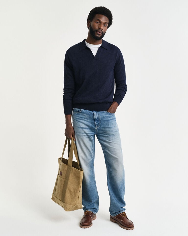 Gant Jersey Tipo Polo En Mezcla De Lino