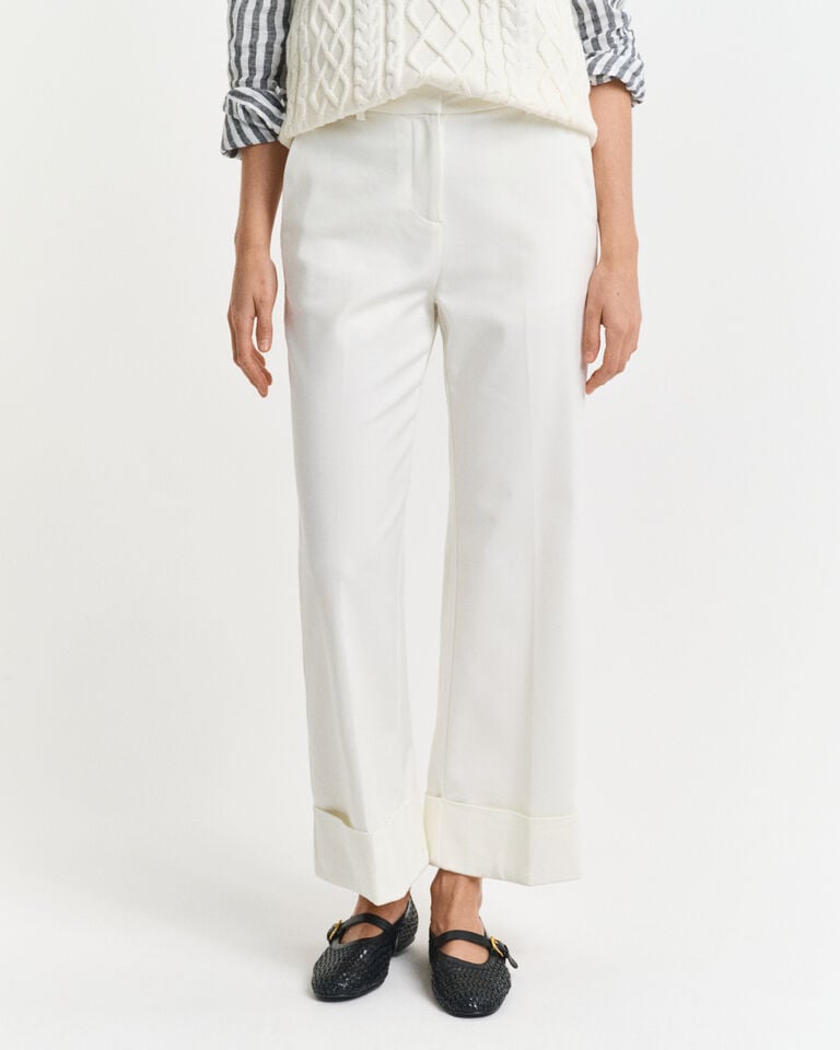 Gant Pantalones Arrugados Con Vuelta