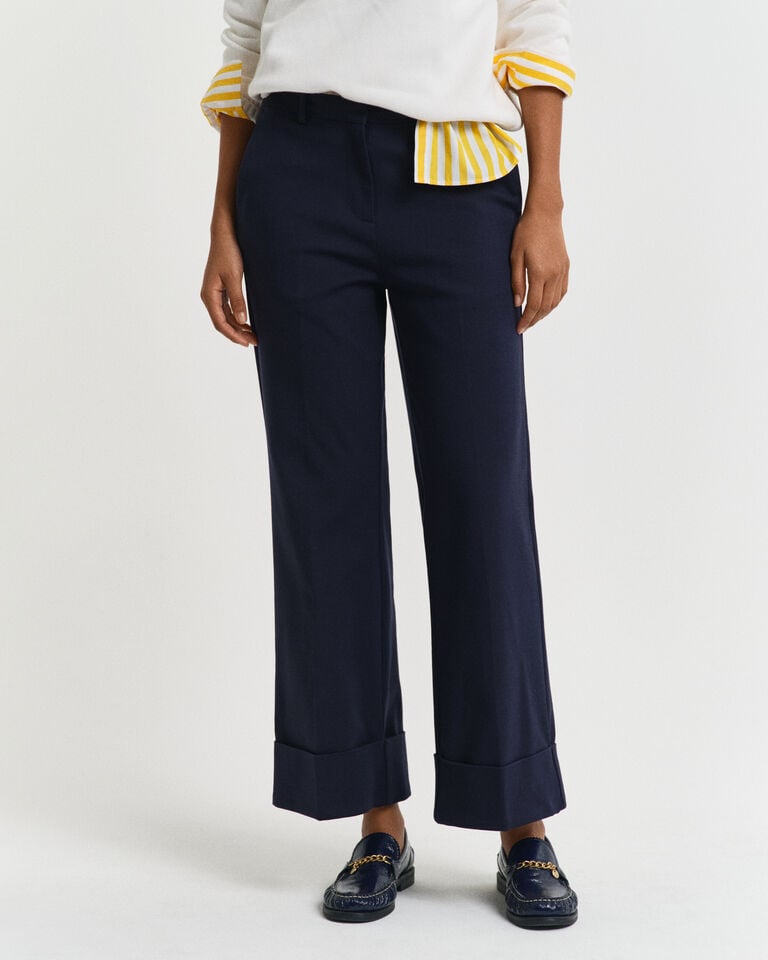 Gant Pantalones Arrugados Con Vuelta