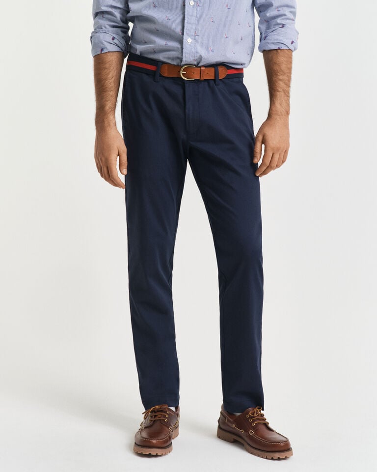 Gant Pantalones Chinos Deportivos Slim Fit