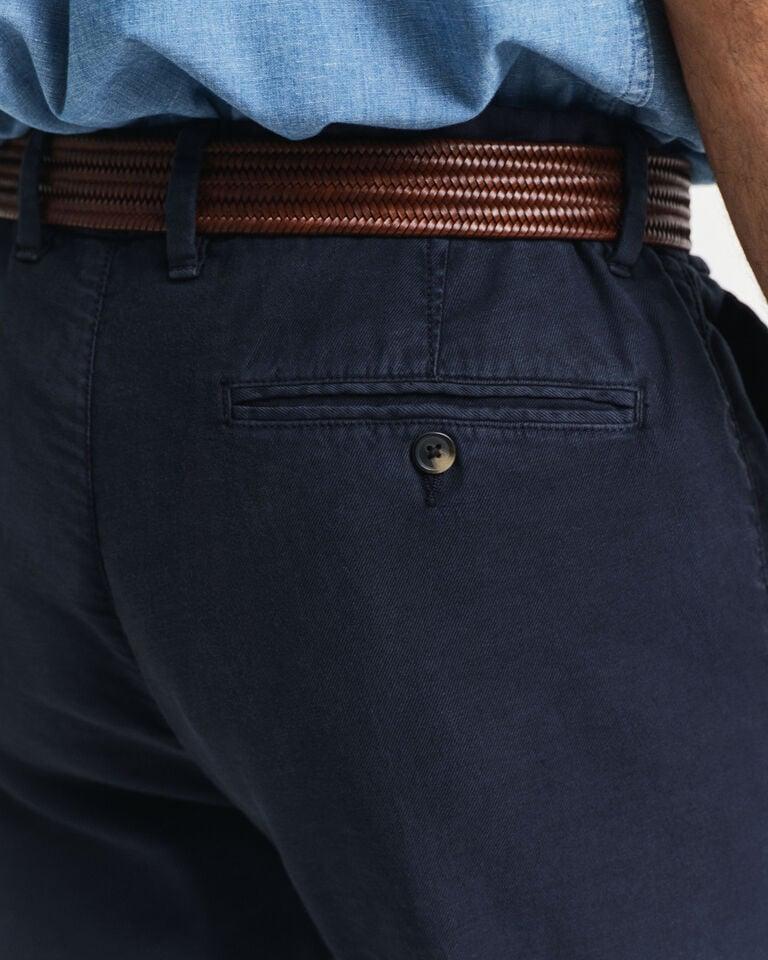 Gant Pantalones Chinos Slim Fit De Algodón Y Lino