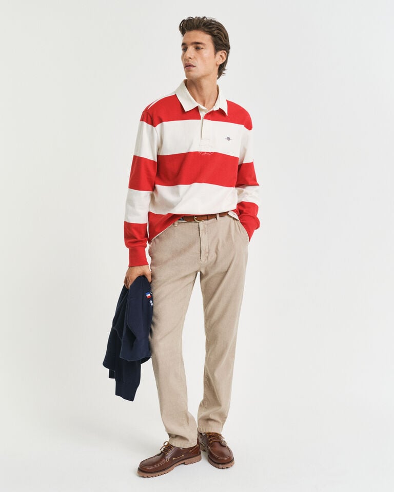 Gant Pantalones Chinos Slim Fit De Algodón Y Lino