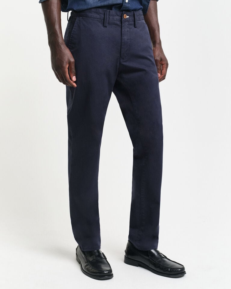 Gant Pantalones Chinos Slim Fit De Sarga