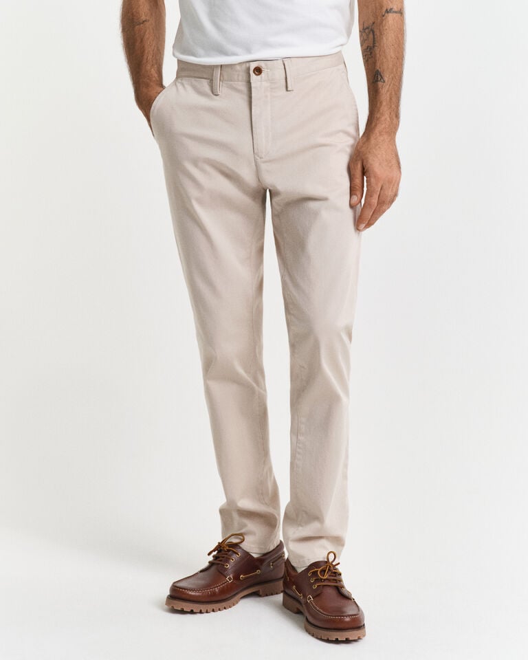 Gant Pantalones Chinos Slim Fit De Sarga