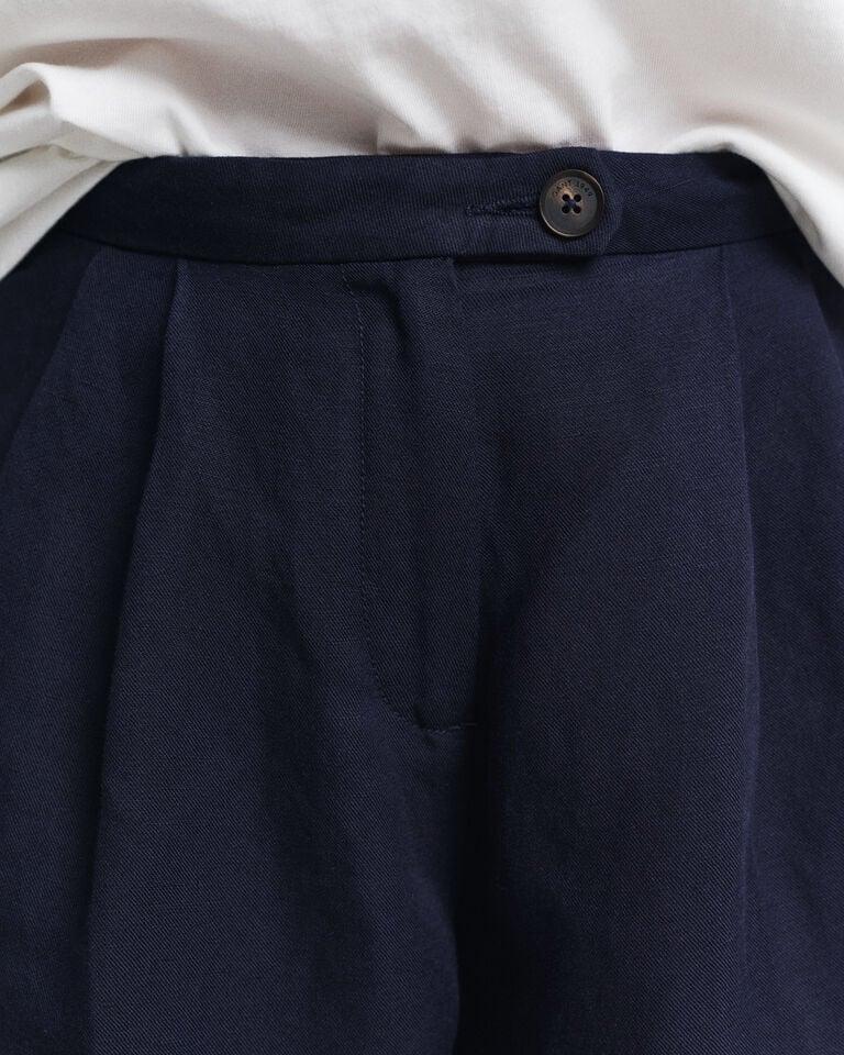 Gant Pantalones Cortos Entallados De Lino