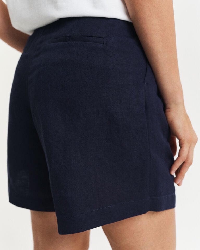 Gant Pantalones Cortos Entallados De Lino