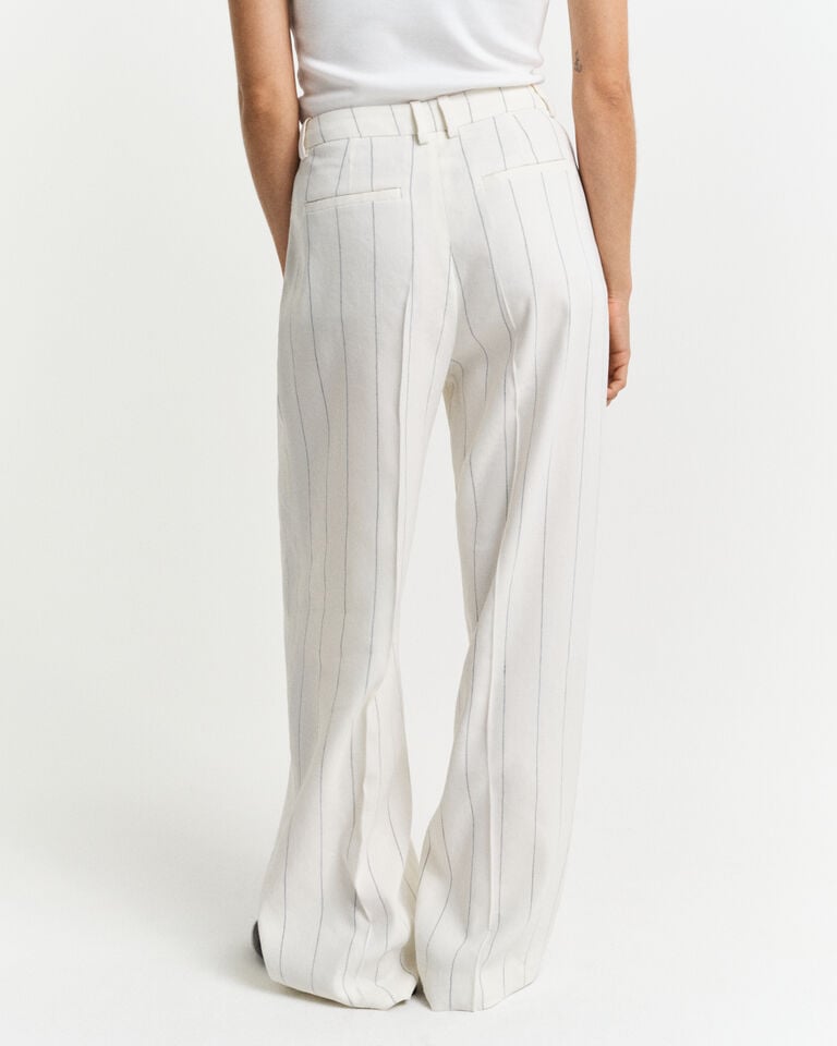 Gant Pantalones De Lino De Raya Diplomática