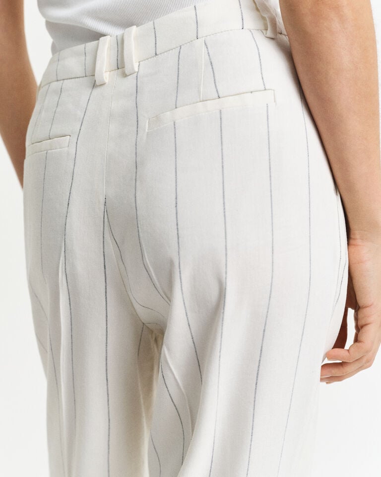 Gant Pantalones De Lino De Raya Diplomática