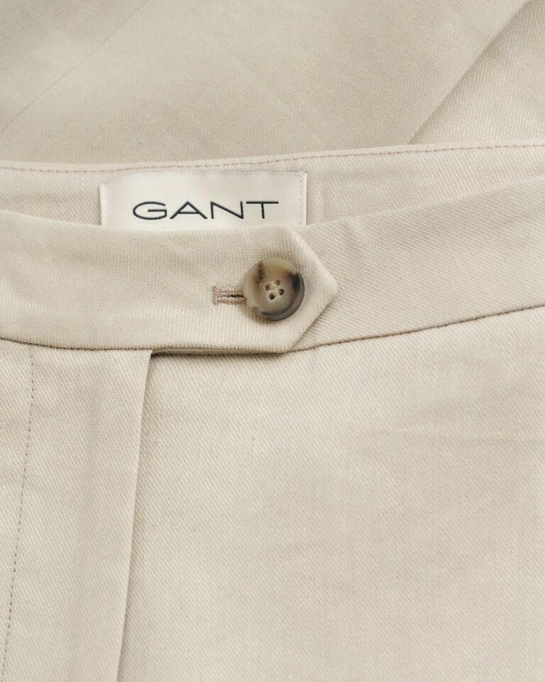 Gant Pantalones Entallados Elásticos De Lino