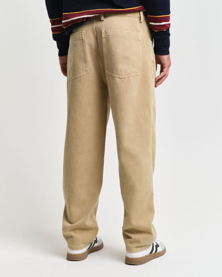 Gant Pantalones Relaxed Fit De Lona