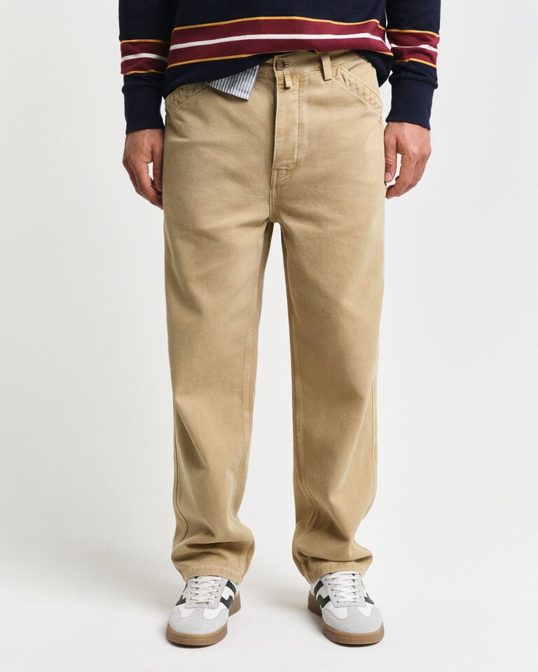 Gant Pantalones Relaxed Fit De Lona