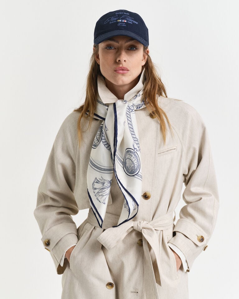 Gant Pañuelo de seda con estampado Sailing