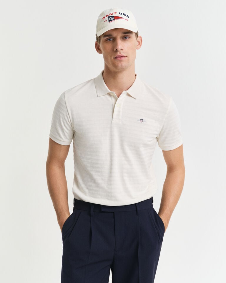 Gant Polo A Rayas Con Textura