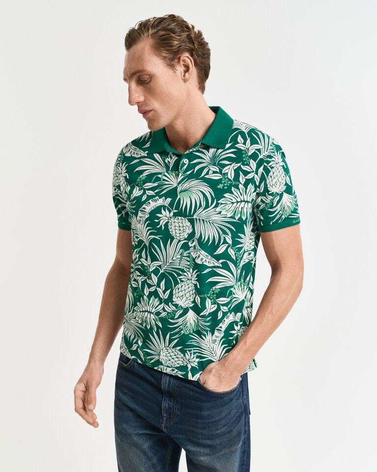 Gant Polo Con Estampado Tropical