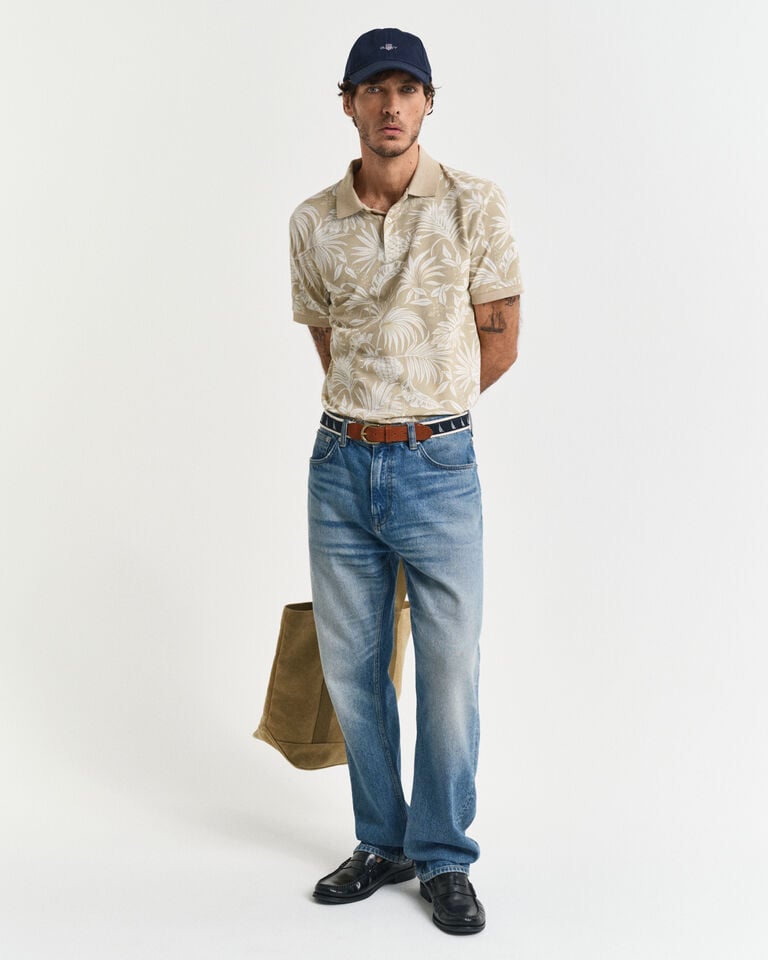 Gant Polo Con Estampado Tropical