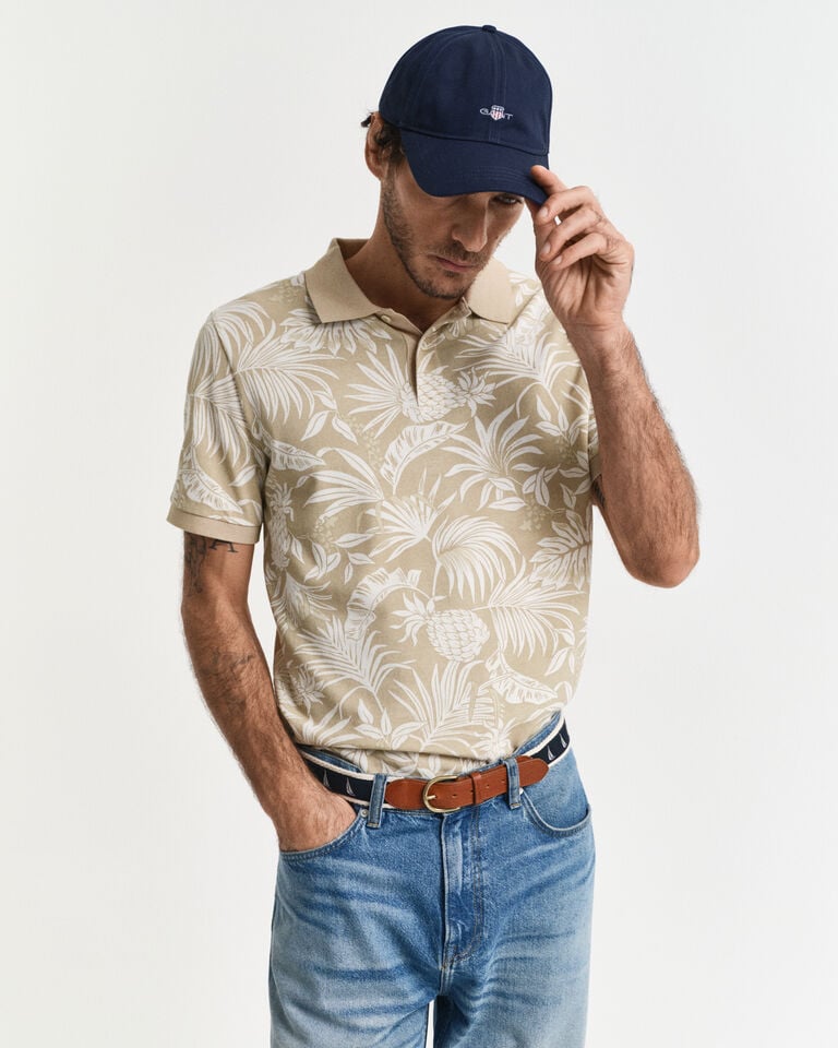 Gant Polo Con Estampado Tropical