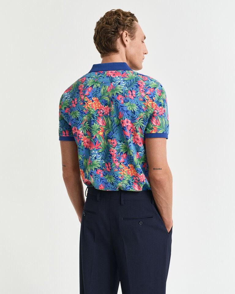 Gant Polo Con Estampado Tropical Multicolor