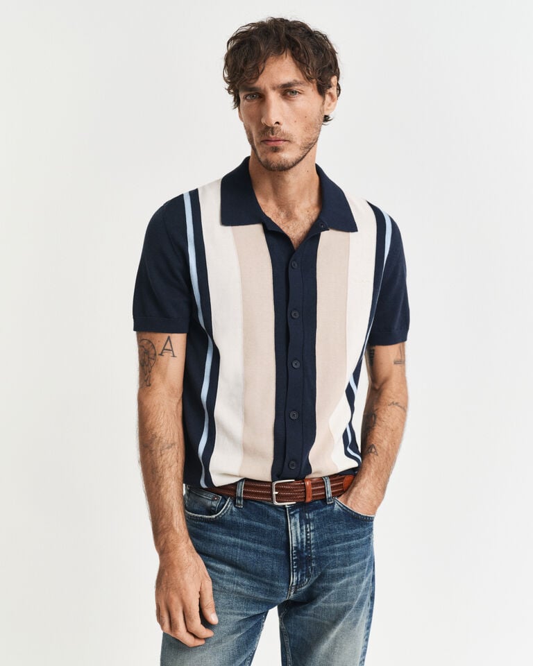 Gant Polo de algodón con bloques de color