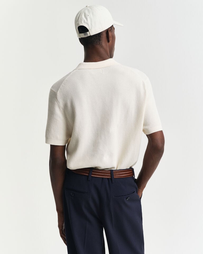 Gant Polo De Algodón Micro Textured