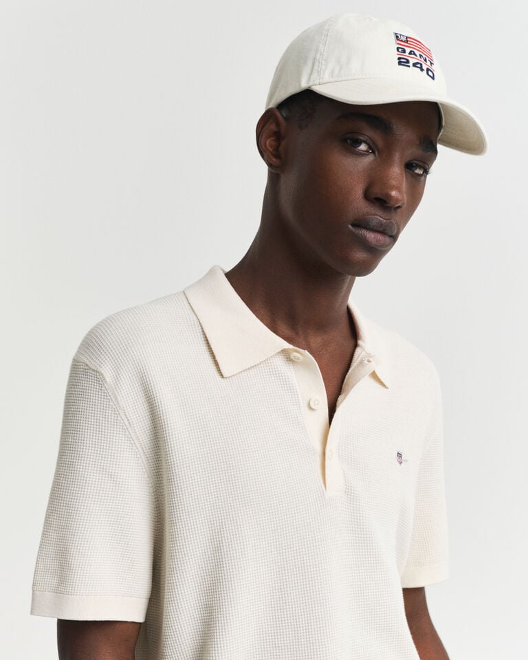Gant Polo De Algodón Micro Textured