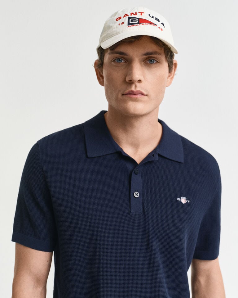 Gant Polo De Algodón Micro Textured