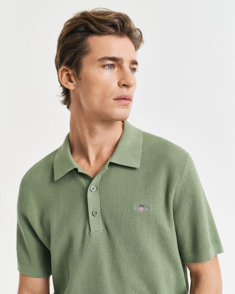 Gant Polo De Algodón Micro Textured