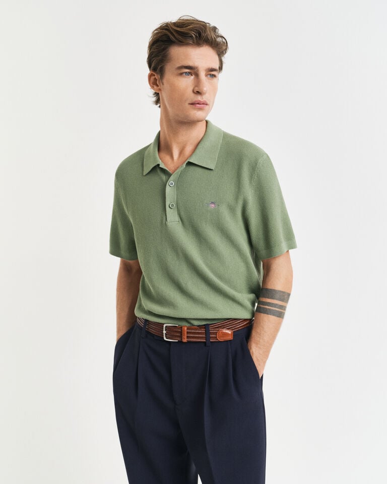 Gant Polo de algodón Micro Textured