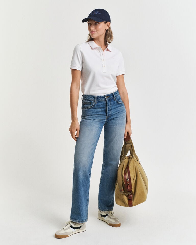 Gant Polo De Piqué Con Cuello Contrast