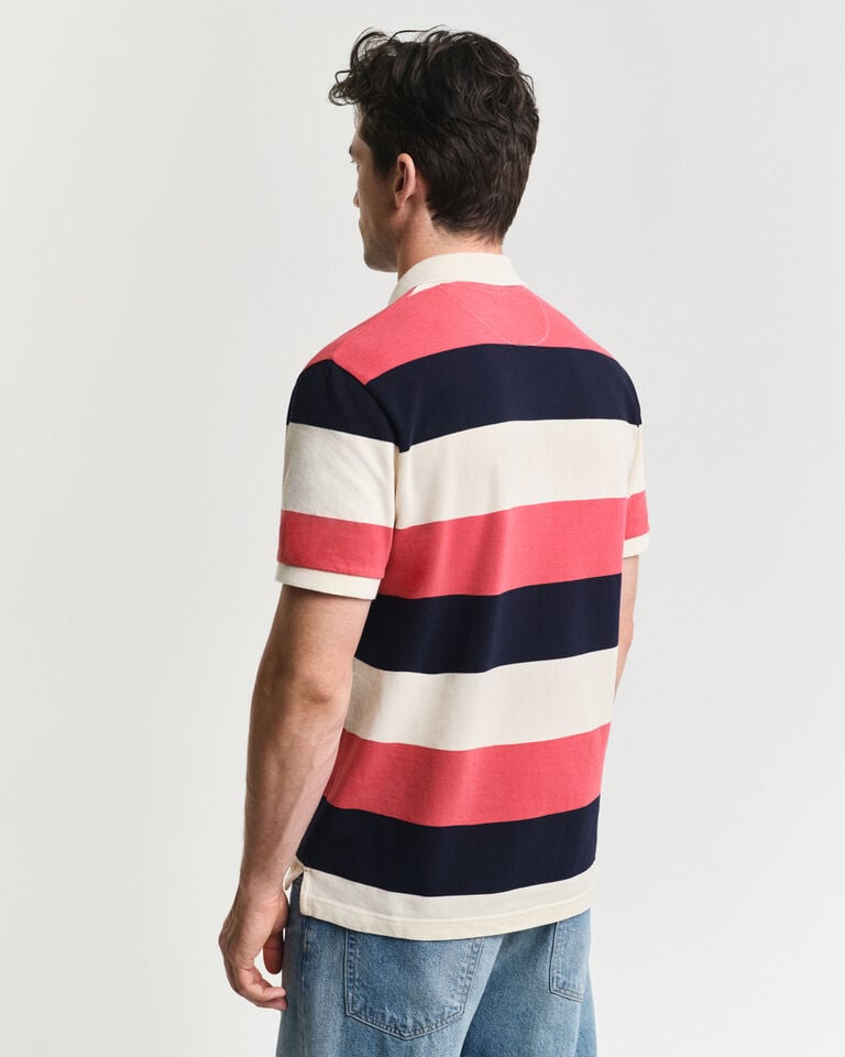 Gant Polo De Piqué De Rayas En Bloques